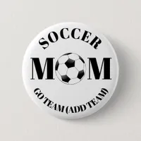 Personalized Soccer Mom Add Team Button