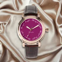 Elegant Pretty Stylish Chic Merry Christmas Watch