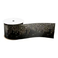 Satin Jewel Black Gold ID260 Satin Ribbon