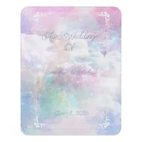 Dreamy Clouds and Stars Wedding  Door Sign