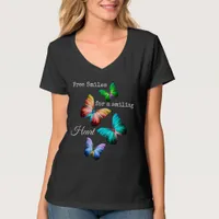 Free Smiles for a Smiling Heart  T-Shirt