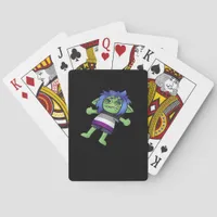 Goblincore Asexual Pride Goblin Classic Poker Cards