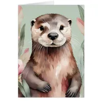 Adorable Otter Watercolor