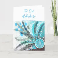 Modern Abstract Floral Makuahine Mother's Day Thank You Card