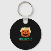 Trumpkin Make Halloween Great Again Quote Keychain