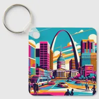 St Louis, Missouri | The Gateway Arch  Keychain