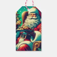 Santa Chocolate Chip Cookies | Vintage Christmas Gift Tags