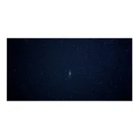Andromeda Galaxy Midnight Blue Starry Night Poster