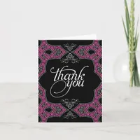 Eastern Sparkle Pink Thank You Card