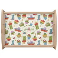 Whimsical Christmas Gifts Art serving tray