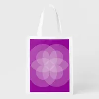 Polyester Bag - Intersecting Circles in Purple