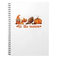 Tis The Season Fall Gnome Football Design Notebook
