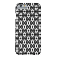 White hearts on Black Pattern iPhone 5 Case