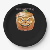 Pumpkin Donald, Funny Halloween Scary Classic Paper Plates