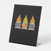 Autumn Gnomes With Pumpkins It’s Fall Y’all Hallow Pedestal Sign