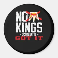 No Kings It Classic Minimal Design Magnet
