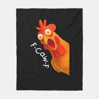 F-Caw-F Chicken Essential Classic Retro Fleece Blanket