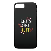 Let's Get Lit Holiday Christmas Classic iPhone 8/7 Case