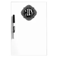 Elegant Goth Initial M Dry Erase Board