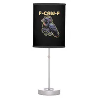 F-Caw-F Gaming Raven With Headphones - Edgy Stream Table Lamp