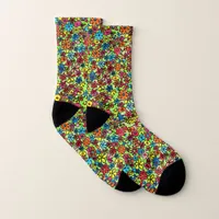 Retro flowers socks