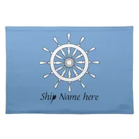 Placemat - Helm with Ship Name