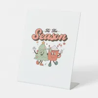 Tis The Season Creative Style Cute Design Pedestal Sign