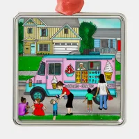 A Hot Summer Day | A Whimsical Illustration Metal Ornament