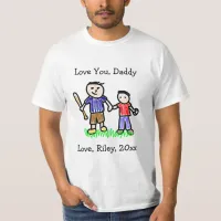 Upload Your Child's Artwork | Cute Father's Day  T-Shirt