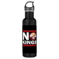 No Kings Anti Classic Minimal Clean Stainless Steel Water Bottle