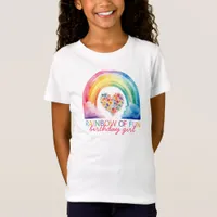 Rainbow of Fun Birthday Girl T-Shirt