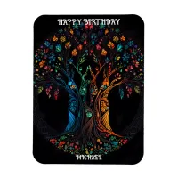 Birthday Card with Tree in full color Invitation Magnet