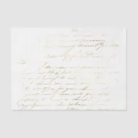 Gold Vintage Typography Tissue Paper