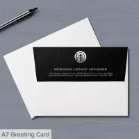 Professional Brushed Metallic Silver Logo Envelope