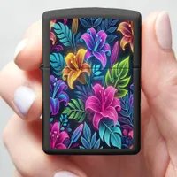 Colorful Floral Tapestry of Life b Zippo Lighter