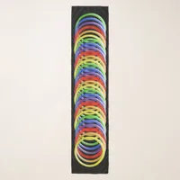 Scarf - Rainbow Colored Rings