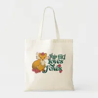 This Girl Loves Foxes Tote Bag
