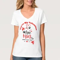 Dog Valentine - Free Kisses Definitely Contains |  T-Shirt