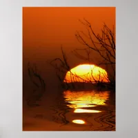 Sunset Reflections Poster