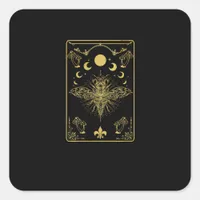 Cottagecore Aesthetic Mushroom Moth Goblincore Aca Square Sticker