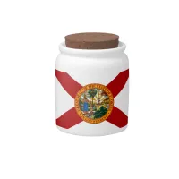 Florida State Flag Candy Jar