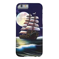 Illuminated Ship on the Ocean under the Moon Barely There iPhone 6 Case