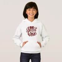 Kids Motivational Typography Hoodie