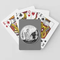 Faux Alabama State Quarter Spirit of Courage Bicyc Poker Cards