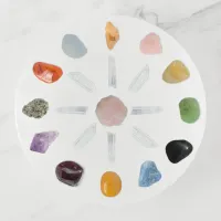 *~* Chakra Crystal Energy Gemstone Trinket Tray