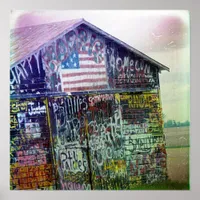 Graffiti Barn Poster