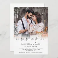 Photo Overlay Script Decided Forever Wedding Save The Date