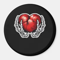 Skeleton Hands Hearts Cute Halloween Retro Magnet