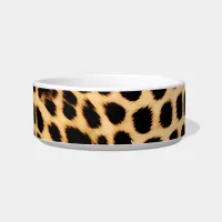 Cheetah Skin Cat feeding bowl