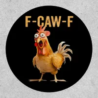 Gothic Funny Humor Crow F Caw F Style Patch